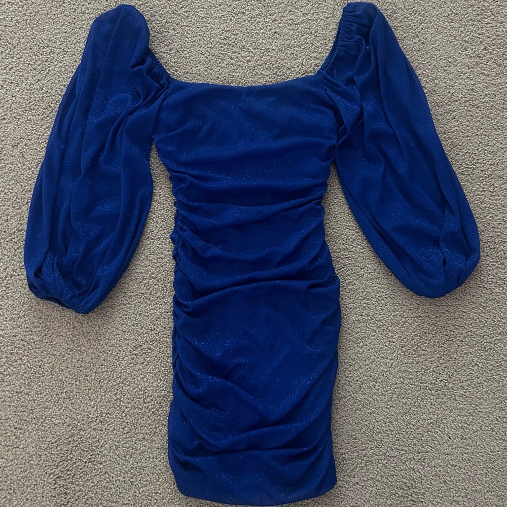 Royal Blue Long Sleeve Dress